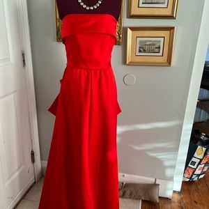 Vintage Neiman Marcus red gown